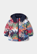Reversible Technical Fabric Parka - Blue