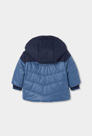 Reversible Technical Fabric Parka - Blue