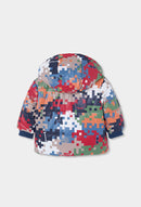 Reversible Technical Fabric Parka - Blue