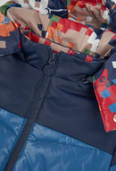 Reversible Technical Fabric Parka - Blue