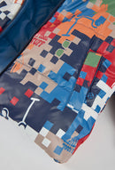 Reversible Technical Fabric Parka - Blue