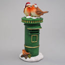 Traditional Post Box With Robins