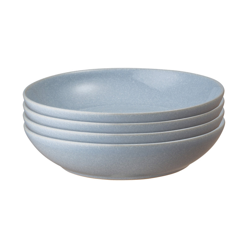 4 Piece Pasta Bowl Set - Sky Blue