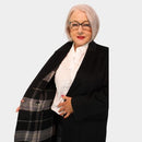 Reversible Check Coat - Night Grey Check/black