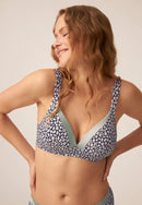 Padded Non-Wired Moulded Bra - Leo Print