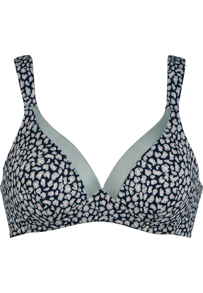Padded Non-Wired Moulded Bra - Leo Print