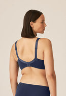 Padded Non-Wired Moulded Bra - Navy