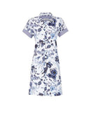 Full Length Placket Nightdress - Shadow Blue