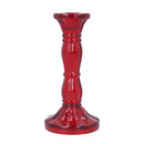 Red Glass Candlestick