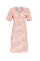 Button Planket Nightdress - Heavenly Pink