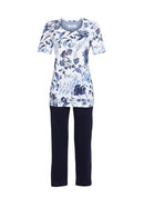 7/8 Length Pyjama - Shadow Blue