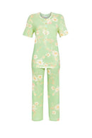 Capri Leg Pyjamas - Aqua Green