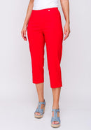 Marie Crop Trouser - Tomato Red