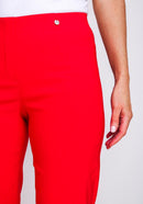 Marie Crop Trouser - Tomato Red