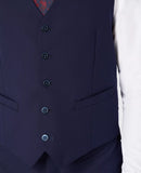 Tapered Fit Palucci Mix & Match Waistcoat - Navy