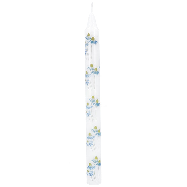 Blue Daisy Crown Candle 23cm