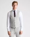 Luca Mix + Match Slim Fit Waistcoat - Light Grey