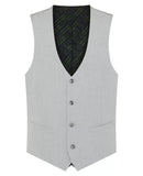 Luca Mix + Match Slim Fit Waistcoat - Light Grey