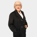 Reversible Check Coat - Night Grey Check/black