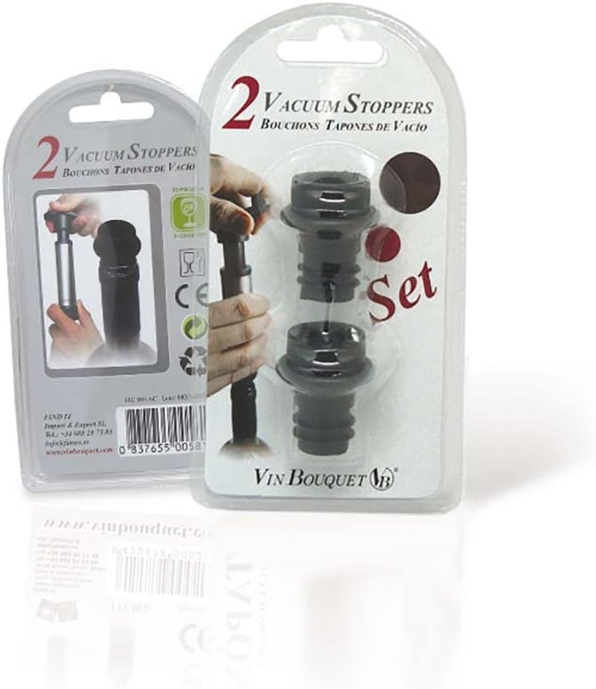 Wine Saver Stoppers Set of 2