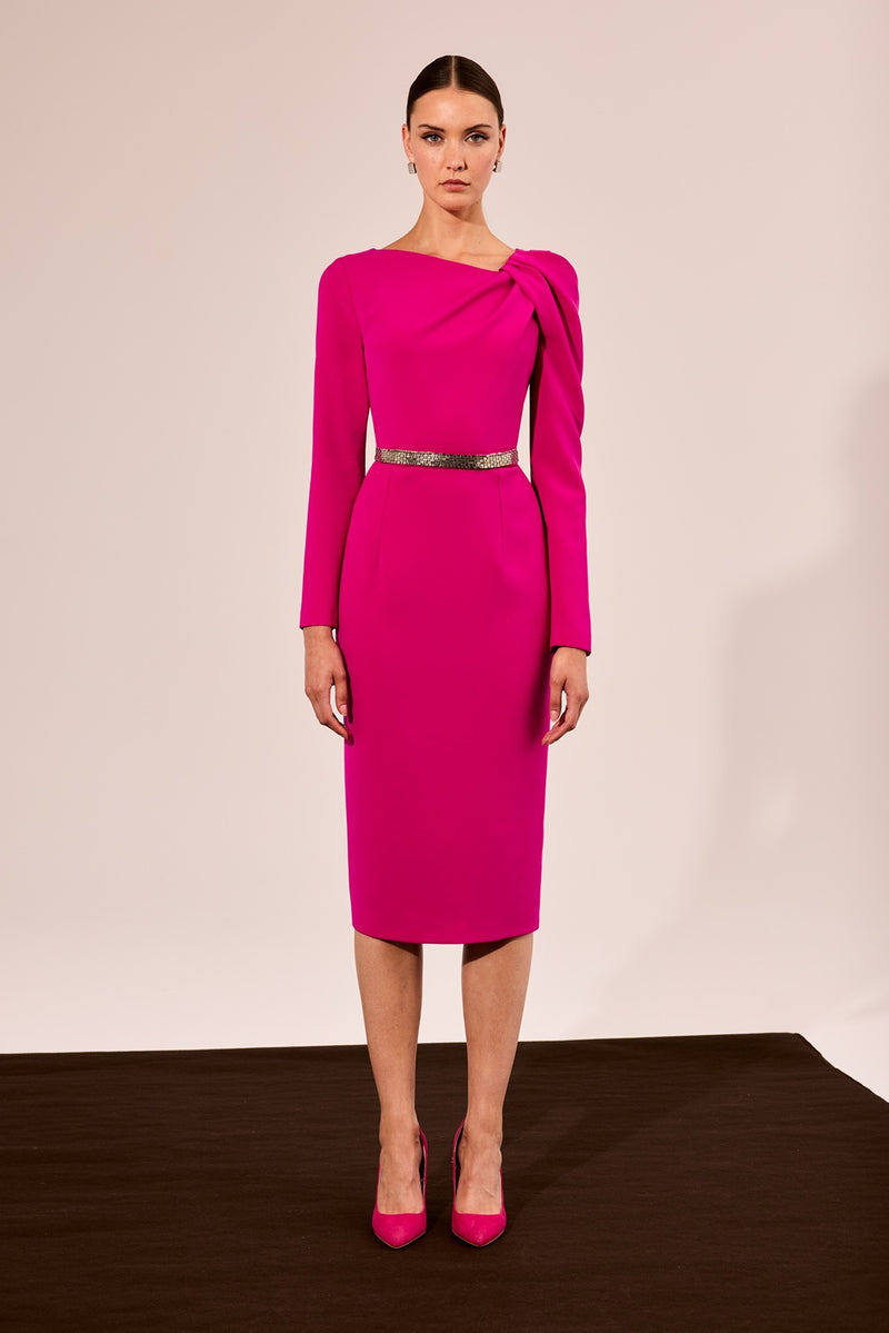 Midi Dress - Fuchsia