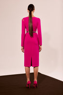 Midi Dress - Fuchsia