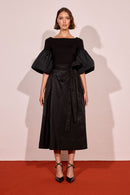 Balloon Sleeve T-Shirt - Black