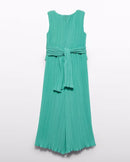 Pleated Gauze Jumpsuit - Aloe