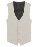 Mario Mix & Match Slim Fit Waistcoat - Stone