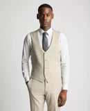 Mario Mix & Match Slim Fit Waistcoat - Stone