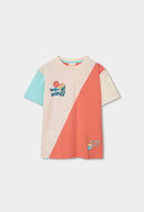 Two Tone T-Shirt - Coral