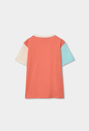 Two Tone T-Shirt - Coral