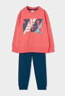 T-Shirt & Shorts Set - Coral