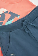 T-Shirt & Shorts Set - Coral