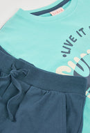 T-Shirt & Shorts Set - Pacific