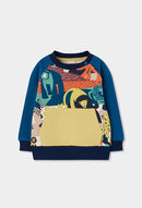 Fleece Printed Sweatshirt - Print