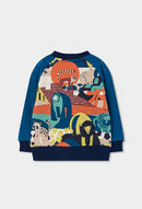 Fleece Printed Sweatshirt - Print