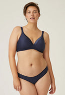 Padded Non Wire Mould Bra - Navy