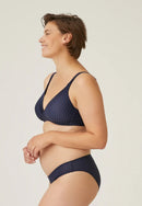Padded Non Wire Mould Bra - Navy
