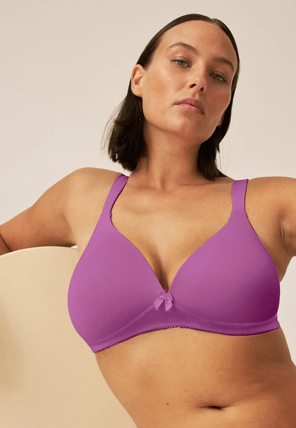 Padded Non-Wired Bra - Purple Orchid
