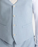 Slim Fit Massa Waistcoat - Sky Blue