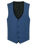 Slim Fit Massa Waistcoat - Air Force Blue