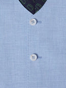 Slim Fit Massa Waistcoat - Light Blue Grey