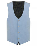 Slim Fit Massa Waistcoat - Light Blue Grey