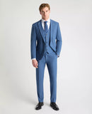 Tapered Fit Peppe Waistcoat - Air Force Blue