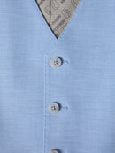 Tapered Fit Peppe Waistcoat - Light Blue
