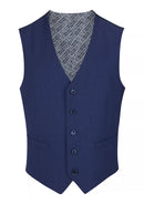 Tapered Fit Palucci Mix & Match Waistcoat - Slate Blue
