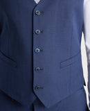 Tapered Fit Palucci Mix & Match Waistcoat - Slate Blue