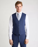 Tapered Fit Palucci Mix & Match Waistcoat - Slate Blue