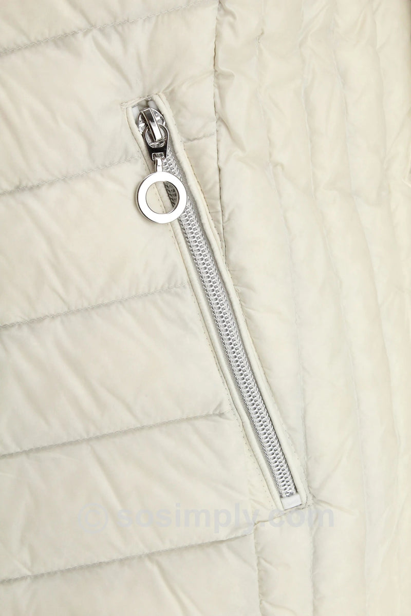 Short Padded Jacket - White